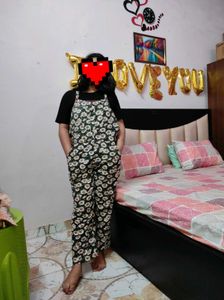 Floral Style Jumpsuit Pure Cotton