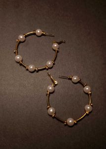 🤍 Pearl Bliss Hoops 🤍