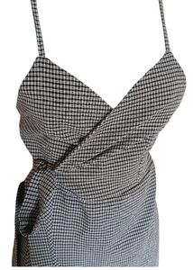 Checkered Wrap Dress