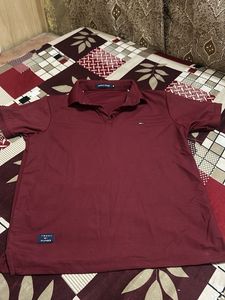 Tommy Hilfiger Maroon Polo Shirt