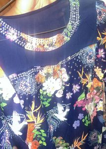 Floral Embellished Long Sleeve Top