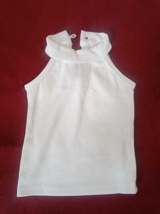 White Tank &amp; Houndstooth Shorts Set