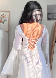 White Georgette Sharara Set