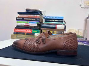 Rosso Brunello Monk Strap Shoes