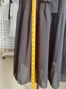 Black Long Bleated Dress