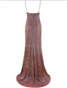 Women&#39;s Ruched Sequin Gowns Sexy Spaghetti Straps