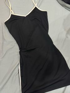 Black bodycon mini dress
