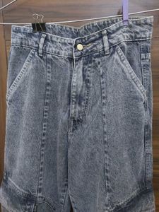 Acid Wash Grey Jeans