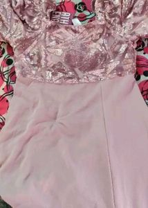 Lilac Sequin Top Maxi Dress