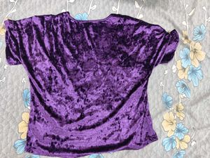 Purple Velvet Top