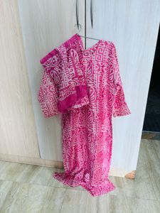 Pink Suit With Dupata And Pants