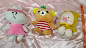 Combo Of 3 Imported Plushies Toys