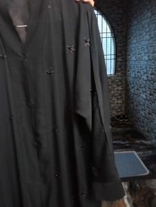 Elegant Black Embroidered Abaya