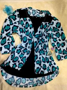 Leopard Print Cardigan Top