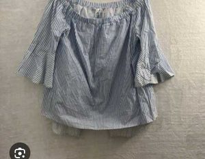 Very Beautiful,lvy. Main Blue White Strip Girls To