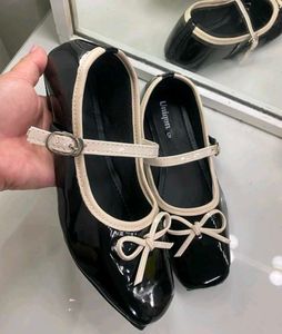 Black Mary Janes Bow Bellies