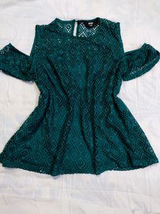Cold Shoulder Lace Top