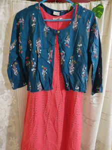 Beautiful,Kurti With Short Koti🎀