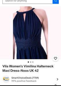 Vila Halterneck Maxi Dress