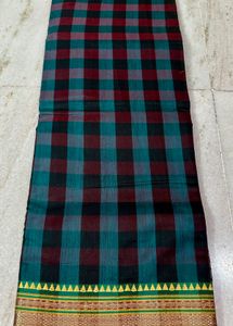 Brand New Trendy Check Saree