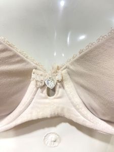 Beige White Bra Victorias secret