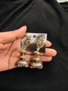Colorful Jhumka Earrings
