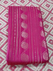 pink and green combination saree