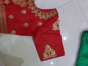 Saree With Heavy Blouse
