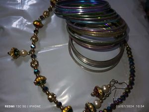 Combo Offer Beaded Necklace &amp; Earring Set