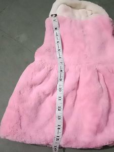 Cute Pink Faux Fur Dress