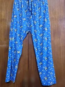 Blue Printed Pajama Pants