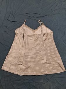 Tantop With Dot Print