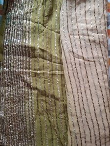 Olive GREEN BEAUTIFUL PARTYWEAR SAREE