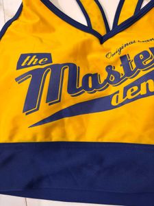 Master Denim Yellow Sports Bra