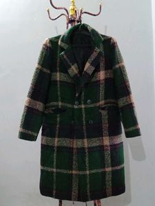 Green Plaid Coat