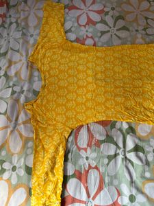 Yellow Cotton Kurta &amp; Pant
