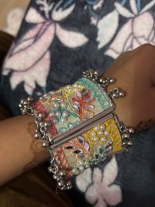 Embroidered Ghungroo Bracelet