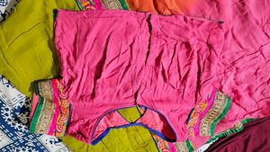 Multicolour Saree With Blouse
