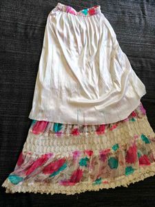 🌸Bohemian Floral Crochet Maxi Skirt🌸