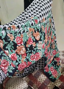 Elegant Black &amp; White Flared Dress🖤