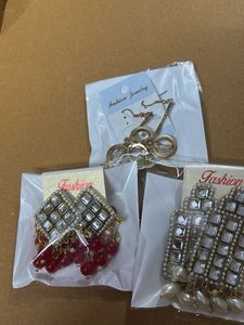 Earrings - Fashion Jewelry 3 pairs combo