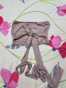 Tie Front Tube Top