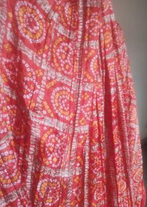 Orange bandhani Dupatta