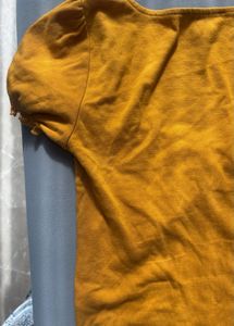 Mustard Crop Top