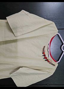 Embroidered A-line Dress