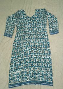 Floral Blue Kurta Set