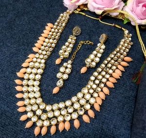 Anushka Sharma Gold Antique Long Neck