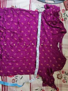 Purple Printed Top