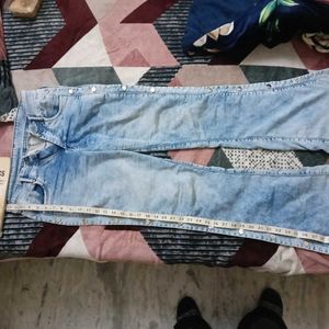 Flare Jeans with Button Detail