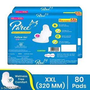 Dry Feel XXL Sanitary Pads Pack Of 80